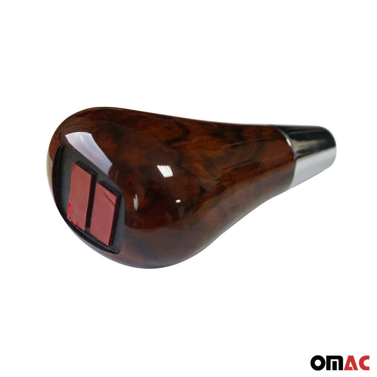 Mercedes Benz W210 Gear Shift Knob - Omac - Bajonet Without Emblem - Walnut - '96-'03